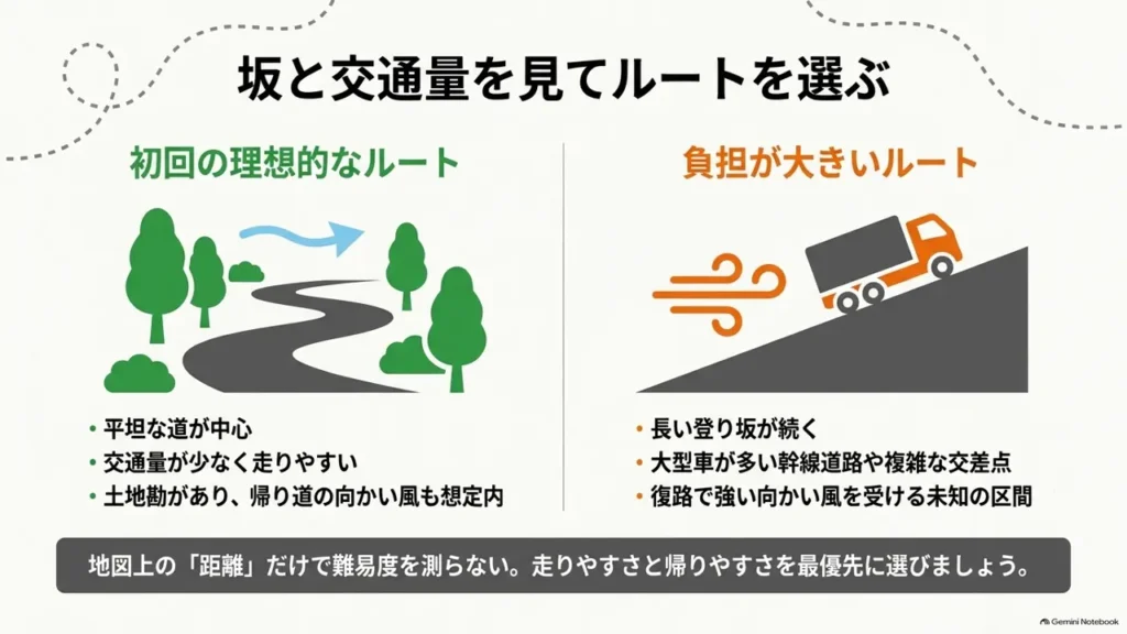 cross-bike-long-ride-route-comparison-map