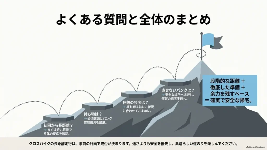cross-bike-long-ride-faq-mountain-climb-illustration