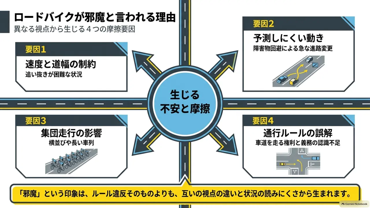 road-bike-nuisance-four-friction-factors-diagram