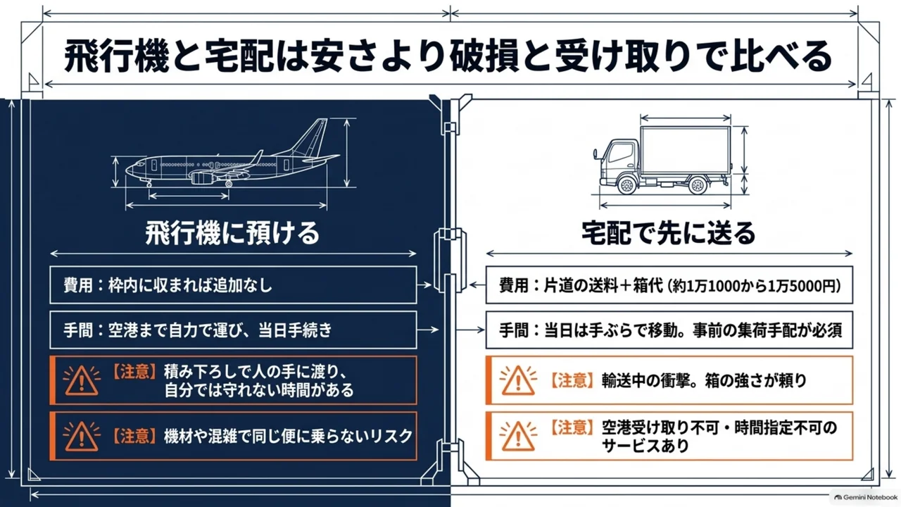road-bike-plane-vs-courier-cost-damage-pickup-table