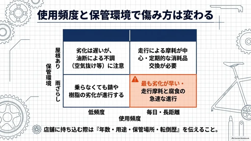 mamachari-usage-frequency-storage-environment-wear-diagram