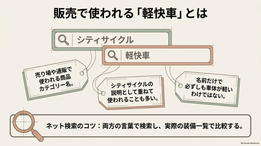 city-cycle-keikaisha-sales-term-search-comparison