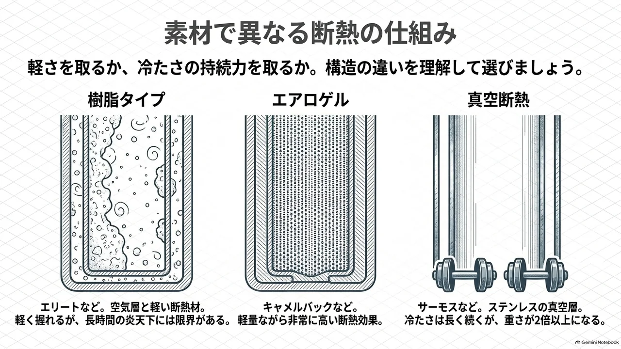 cycling-bottle-insulation-resin-aerogel-vacuum-comparison