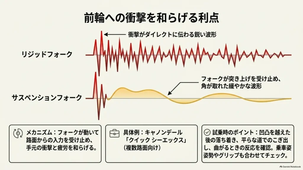 cross-bike-suspension-fork-impact-waveform-comparison-diagram
