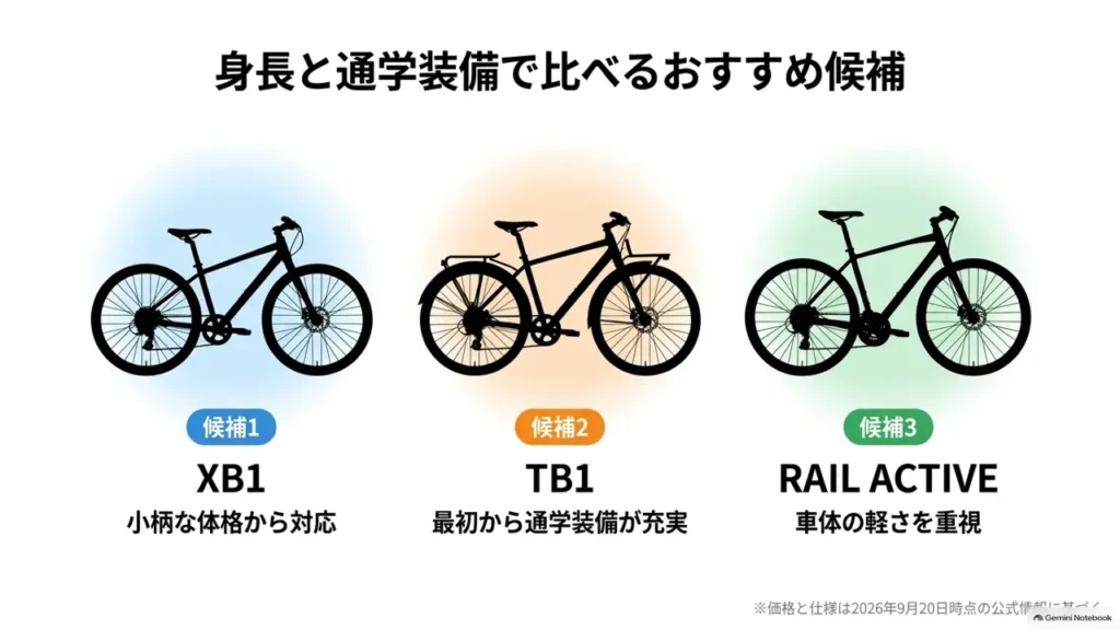 cross-bike-three-model-comparison-xb1-tb1-rail-active-overview