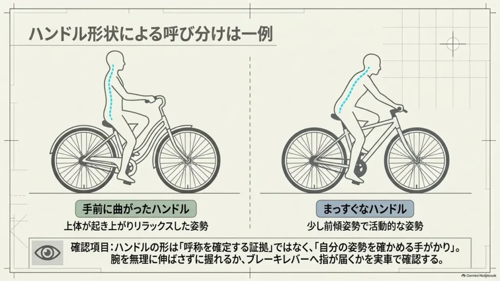 city-cycle-handlebar-shape-riding-posture-comparison