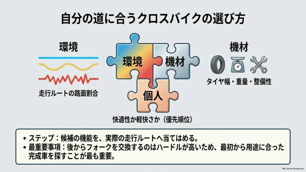 cross-bike-selection-environment-gear-personal-venn-diagram