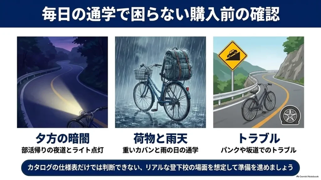 cross-bike-daily-commute-pre-purchase-checkpoints-overview