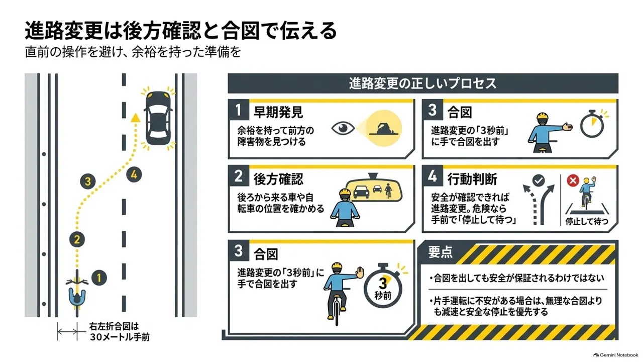 road-bike-lane-change-rear-check-and-signal-process-diagram
