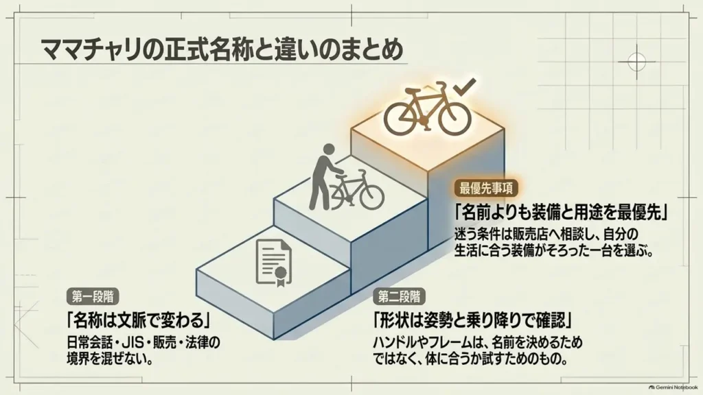 mamachari-city-cycle-naming-conclusion-steps-diagram