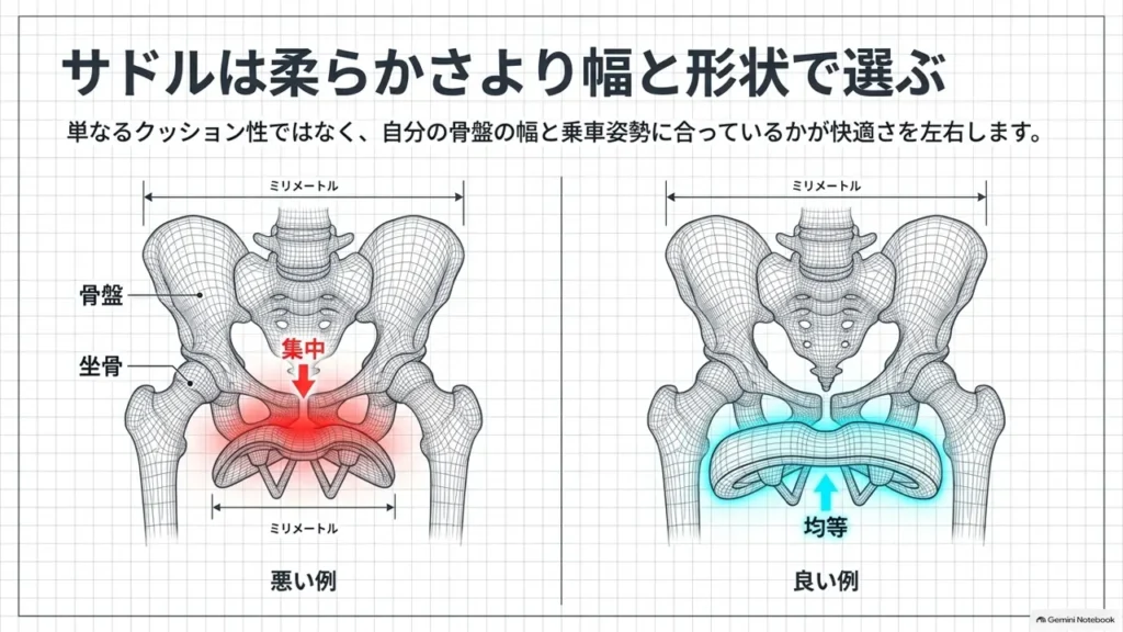 cross-bike-saddle-width-pelvis-pressure-comparison